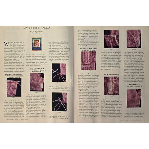 Interweave Knits Beyond The Basics Spring 1997 Magazine - Picture 5 of 6